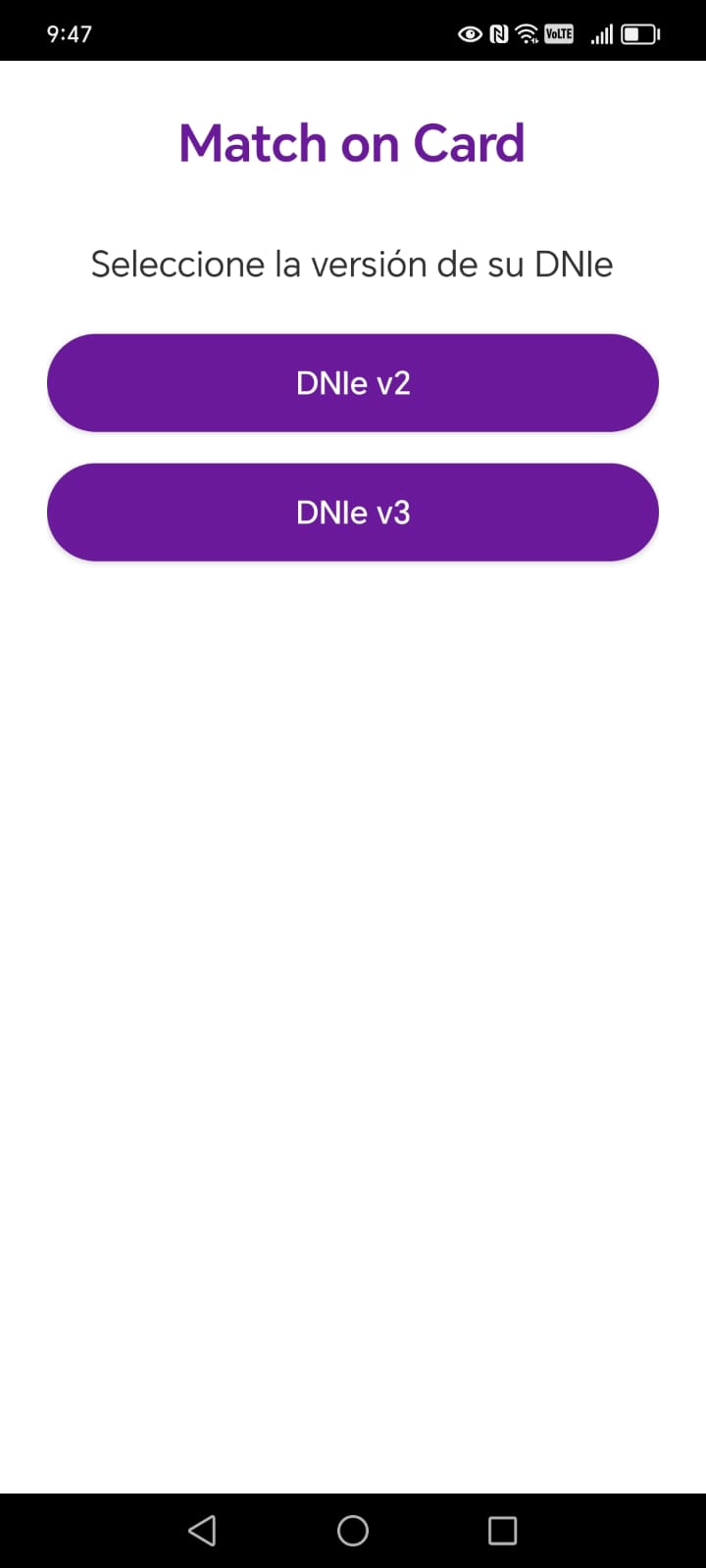 Match on Card con DNIe